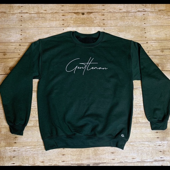 Gentleman Crewneck Sweater - Forest Green - Picture 1 of 1